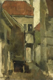 Neighborhood Street in Rijswijk near The Hague, c.1880-c.1923. Creator: George Hendrik Breitner.