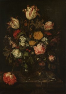 Still Life with Flowers, c.1660-1690. Creator: Abraham van Beyeren.