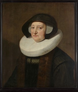 Portrait of Maria Petitpas (?-1640), 1637. Creator: Workshop of Michiel Jansz van Mierevelt.