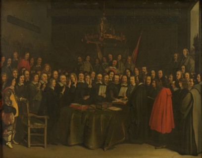 Ratification of the Peace of Münster between Spain and the Dutch Republic in the Town...15 May 1648. Creator: Unknown.