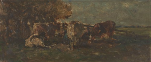 Dairy cows, 1870-1897.  Creator: Willem Roelofs.