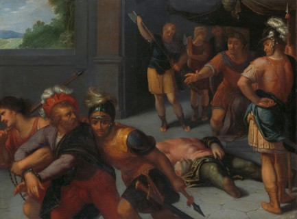 The Beheading of Claudius Paulus and the Capture of Julius Civilis, 1600-1613. Creator: Otto Van Veen.