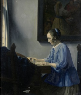 Woman reading music, 1935-1940.  Creator: Han van Meegeren.