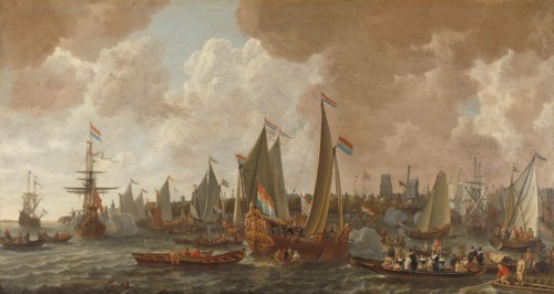 Arrival of Charles II, King of England, in Rotterdam, 24 May 1660, c.1660-c.1665. Creator: Lieve Verschuir.