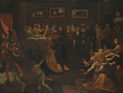 Night Banquet and Masquerade, 1580-1630. Creator: Joos van Winghe.