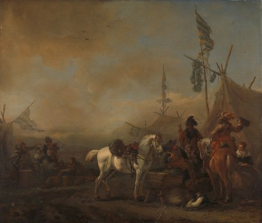An Army Camp, c.1662-c.1664. Creator: Philips Wouwerman.