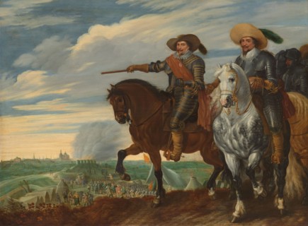 Frederick Henry and Ernst Casimir of Nassau-Dietz at the Siege of ’s Hertogenbosch, c.1629-c.1635. Creator: Pauwels van Hillegaert I.