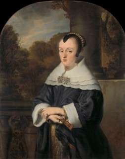 Portrait of Maria Rey, 1650. Creator: Ferdinand Bol.