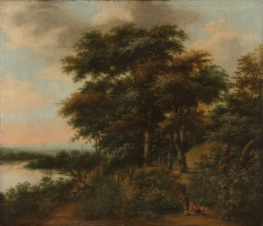 Wooded Landscape, 1640-1690. Creator: Anthonie Waterloo.