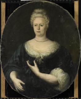 Portrait of Elisabeth van Oosten (1660-1714). Wife of Abraham van Riebeeck, c.1700. Creator: Unknown.