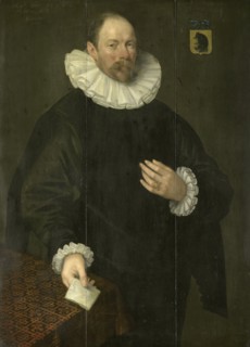 Portrait of Paulus Cornelisz van Beresteyn (1548-1625), Burgomaster of Delft, 1592. Creator: Jacob Willemsz. Delff the Elder.