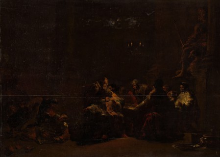 Pashur Smiting Jeremiah in the Temple, c.1648. Creator: Leonard Bramer.