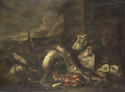 Still Life with Fish, 1668-1690. Creator: Rochus Hendricksz. van der Burgh.