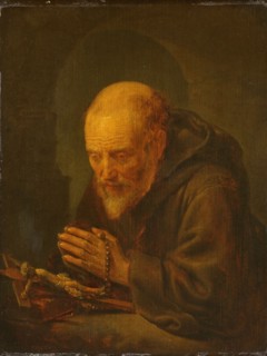 A Hermitin Prayer, 1645-1675. Creator: Gerrit Dou.