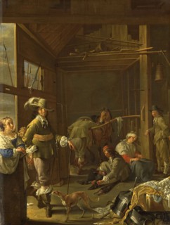 Soldiers in a Stable, c.1655. Creator: Jacob Duck.