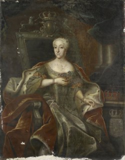 Portrait of Princess Charlotte Amalie, Daughter of Frederick IV, King of Denmark, 1755-1765. Creator: Unknown.