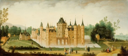 View of the Castle of Egmond aan den Hoef, c.1638. Creator: Claes Jacobsz van der Heck.