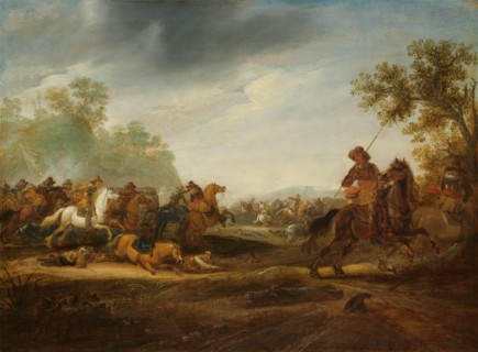 Cavalry Skirmish, 1625-1660. Creator: Abraham van der Hoef.