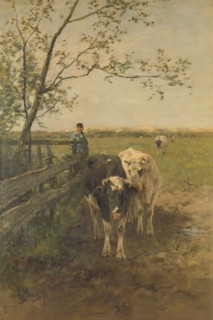 Dairy cows, 1870-1888.  Creator: Anton Mauve.