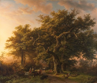 Forest Scene, 1848. Creator: Barend Cornelis Koekkoek.