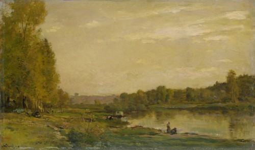 Landscape on the Oise, 1872. Creator: Charles Francois Daubigny.