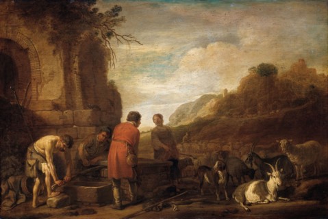 The Meeting of Jacob and Rachel, c.1638. Creator: Claes Cornelisz. Moeyaert.