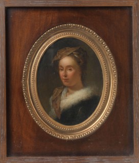 Portrait of Sara Stiermans, the Artist's Wife, 1750-1798. Creator: Dionys van Nijmegen.