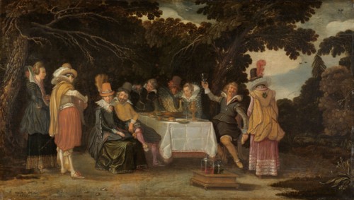 An open-air Party, 1615. Creator: Esaias van de Velde.