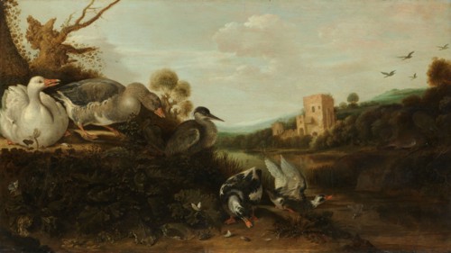 Waterfowl, 1652. Creator: Gysbert Gillisz. de Hondecoeter.
