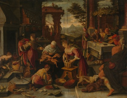 Lazarus and the Rich Man, 1544-1700. Creator: Jacopo Bassano (copy after).