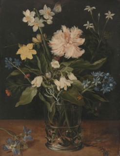 Still Life with Flowers in a Glass, c.1602. Creator: Jan Brueghel the Elder.