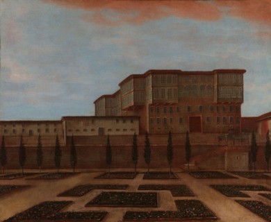 An Embassy Building in Pera, c.1720-c.1744. Creator: Workshop of Jean Baptiste Vanmour.