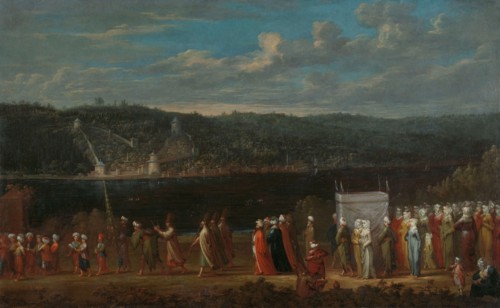 Wedding procession on the Bosphorus, c.1720-c.1737. Creator: Jean Baptiste Vanmour.