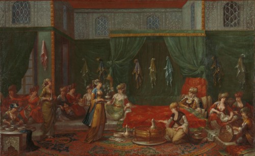 Lying-in Room of a Distinguished Turkish Woman, c.1720-c.1737. Creator: Jean Baptiste Vanmour.