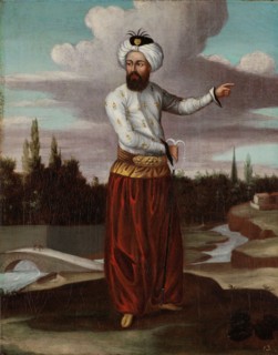 A Chaous, a Courier to the Sultan, 1700-1737. Creator: Workshop of Jean Baptiste Vanmour.