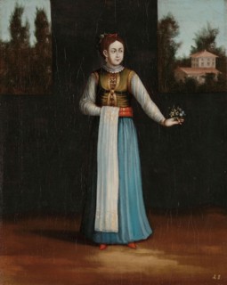 Woman from the Albanian Coast, 1700-1737. Creator: Workshop of Jean Baptiste Vanmour.