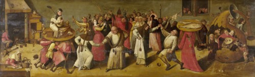 Battle between Carnival and Lent, c.1600-c.1620. Creator: Jheronimus Bosch (manner of).