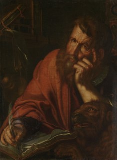 The Evangelist Saint Mark, 1610-1615. Creator: Joachim Anthonisz Wtewael.