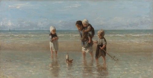 Children of the Sea, 1872. Creator: Jozef Israels.