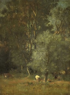 View in the Woods, 1840-1889. Creator: Jules Dupré.