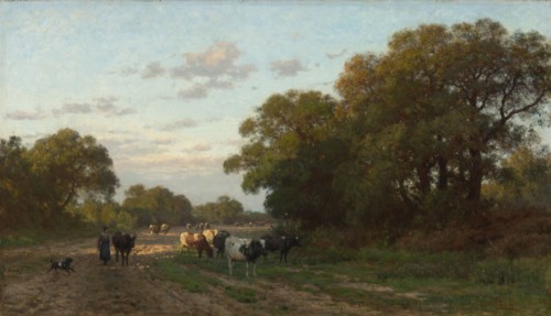 Landscape in Drenthe, 1882.  Creator: Julius Jacobus van de Sande Bakhuyzen.