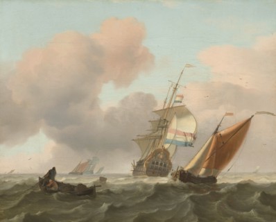 Rough Sea with Ships, 1697. Creator: Ludolf Bakhuizen.