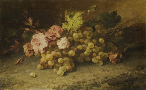 Still Life with Grapes, c.1880-c.1896. Creator: Marguerite Roosenboom.