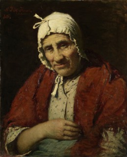 Old Jewish Woman, 1880. Creator: Meijer Isaac de Haan.