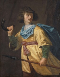 Portrait of a Young Man as a Hunter, 1635. Creator: Peter Danckerts de Rij.