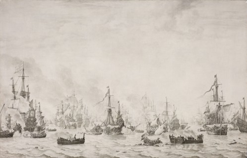 The Battle of the Downs, 1659. Creator: Willem van de Velde I.