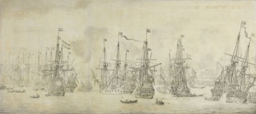 The Failed Attack of the English on the Return Fleet in the Port of Bergen, Norway