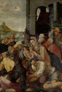 Adoration of the Shepherds, 1550-1599. Creator: Anon.