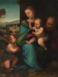 The Holy Family with the Infant John the Baptist, c.1505-c.1515. Creator: Bartolommeo (Fra) (circle of).