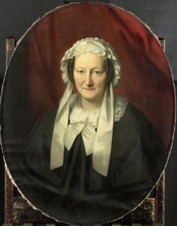 Portrait of Johanna Maria Parvé, Wife of Hendrik André Cornelis Tierens, 1857. Creator: Bastian de Poorter.